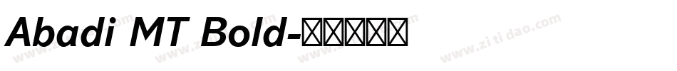 Abadi MT Bold字体转换